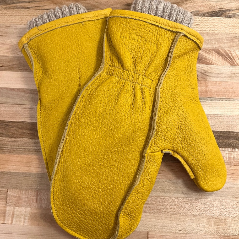 Classic Buckskin Chopper Mittens by LL Bean